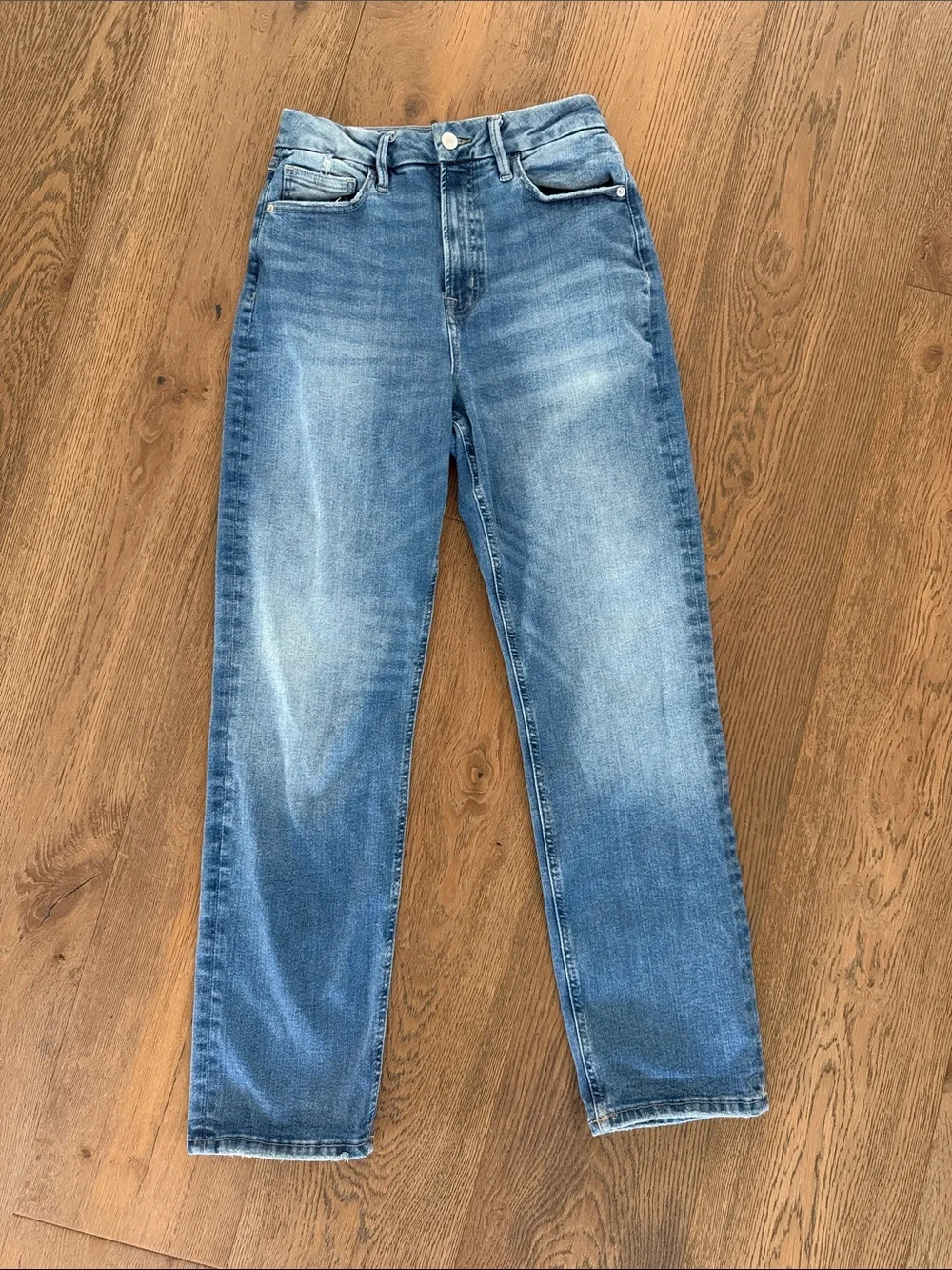 Forever 21 Light Wash Straight-Leg Men's Jeans